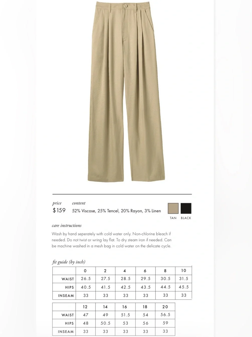 Darling Stride Pant in Tan - Picture 2 of 2